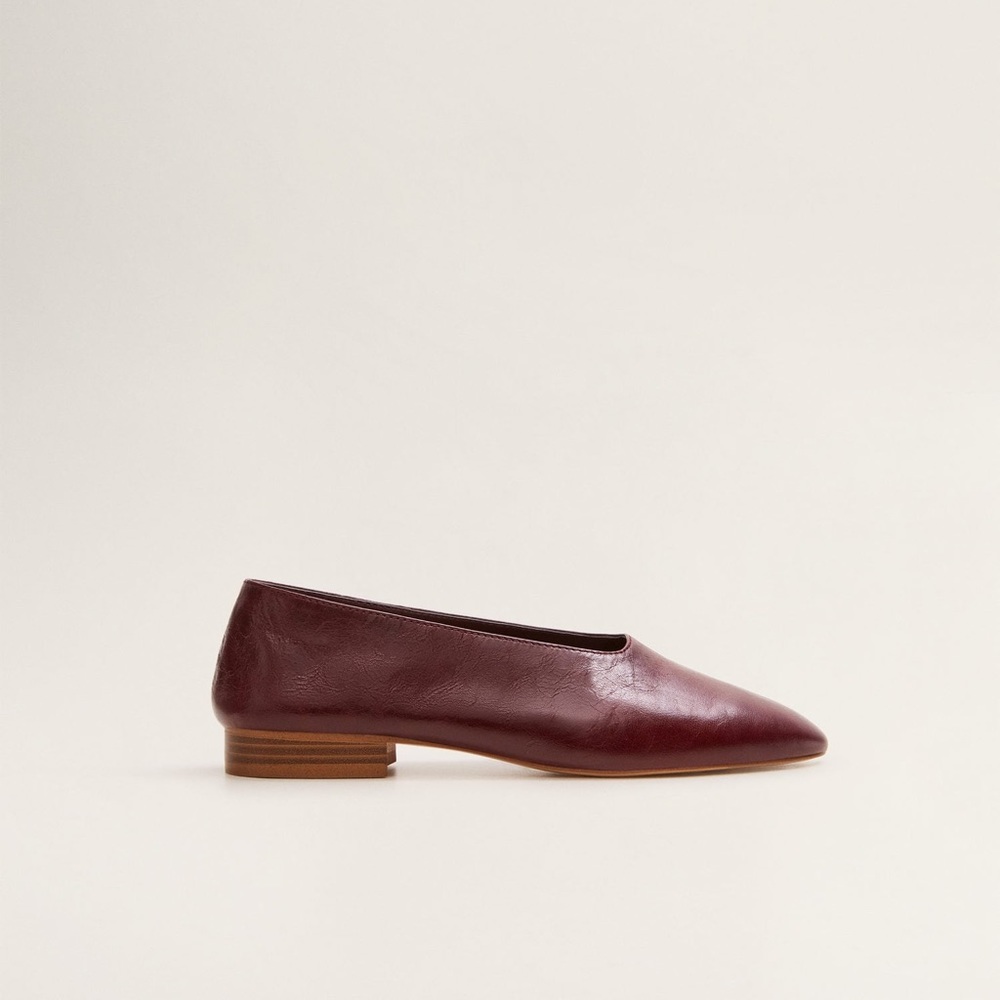 NWT Mango leather glove flats (Martiniano dupe)